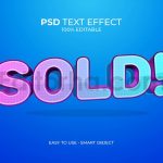 Sold Text Effect