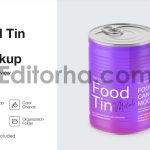 Tin Can With Pull Tab & Matte Finish Mockup1