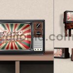 Vintage Retro TV Mockup Set1