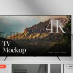 Wide Screen TV Mockup3