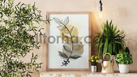 Wooden Picture Frame Mockup2