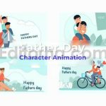 fathers day animation scene pack
