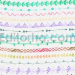 watercolor black pattern brushes