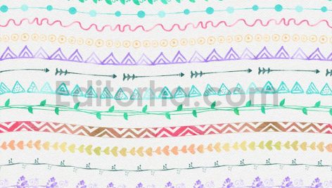 watercolor black pattern brushes
