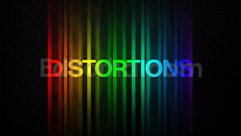 Color Distortion Text Effect