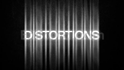 Color Distortion Text Effect