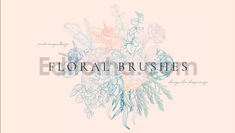 floral flexible illustrator brushes