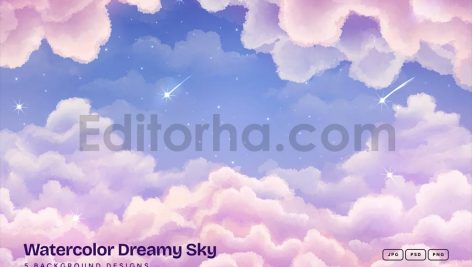 watercolor sky background collections