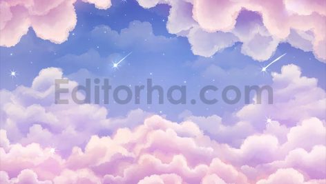 دانلود مجموعه فایل لایه باز بک گراند آسمان آبرنگی Watercolor Sky Background