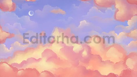 دانلود مجموعه فایل لایه باز بک گراند آسمان آبرنگی Watercolor Sky Background