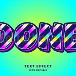 bold with gradient line text style effect