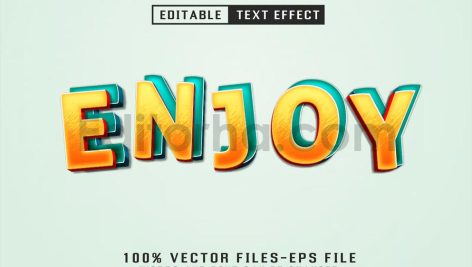Enjoy 3d Text - Editable Text Effect