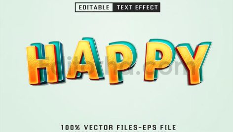 دانلود استایل آماده متن سه‌بعدی Enjoy 3d Text – Editable Text Effect