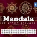30 Mandala Photoshop Stamp Brushes