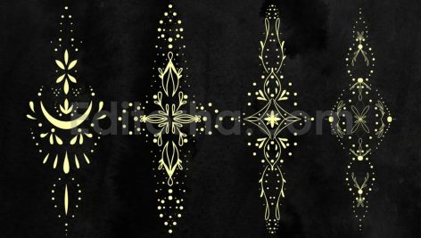 30 Tattoo Ornament Photoshop Stamp Brushes