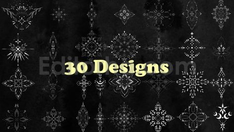 30 Tattoo Ornament Photoshop Stamp Brushes
