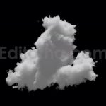 3D big cloud with alpha channel and looping animation