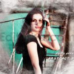 Abstract Brush Photo Effect