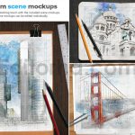Animated Architecture Sketch Photoshop Action