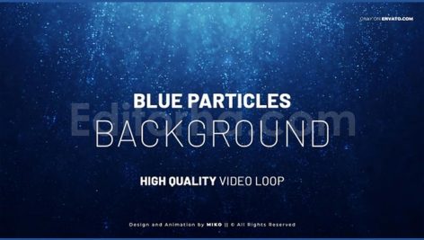 Blue Particles Background
