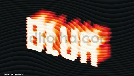 Blur Glass Text Effect