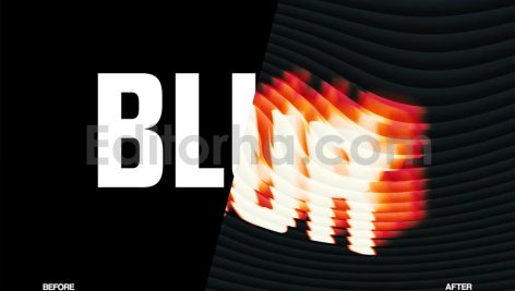 Blur Glass Text Effect