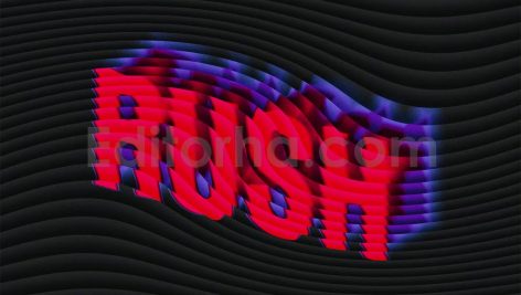 Blur Glass Text Effect
