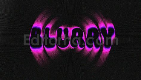 دانلود استایل آماده هالفتون با حرکت چرخشی و بلور Spin Blur Halftone Text Effect