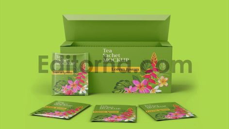 Box with Sachets Mockup1