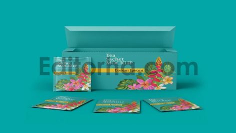 Box with Sachets Mockup3