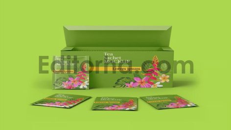 Box with Sachets Mockup4