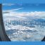 Bright Cloudscape View From the Airplane Window