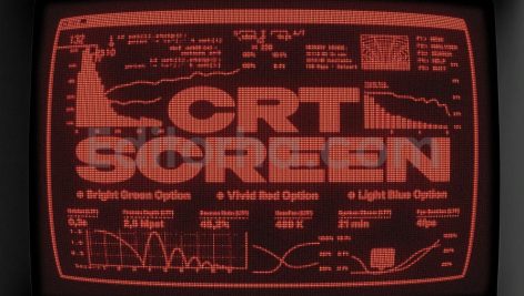CRT Screen Text Effect