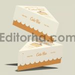 Cake Slice Box Mockup3