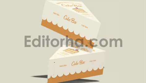 Cake Slice Box Mockup3