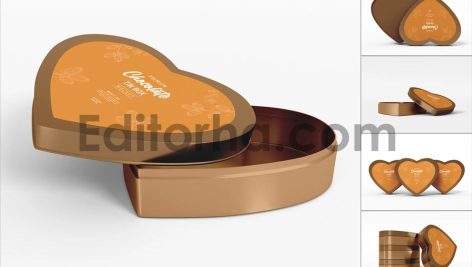 Chocolate Tin Can Branding Mockup Set.1
