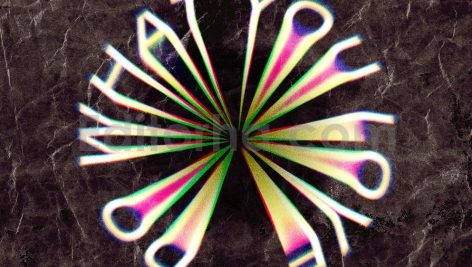 Circular Distortion PSD Text Effect