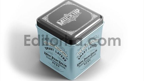 Colored Metal Tin Mockup 1