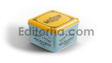 Colored Metal Tin Mockup 3
