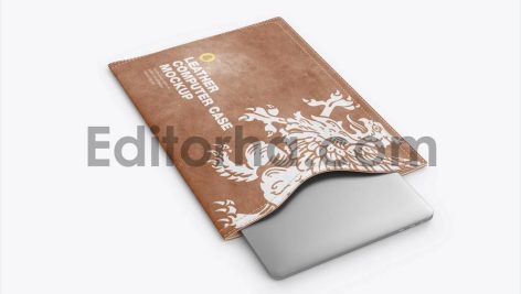 Computer Leather Case Mockup1
