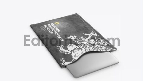 Computer Leather Case Mockup4