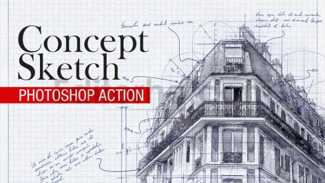 Concept Sketch - Photoshop Action