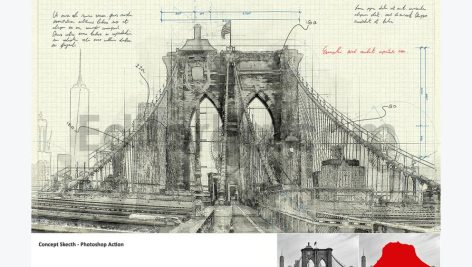 Concept Sketch - Photoshop Action