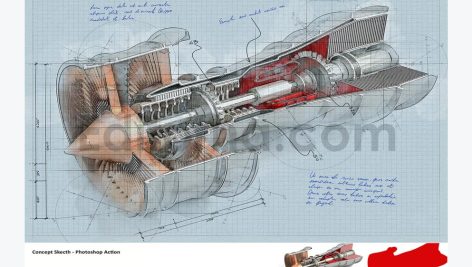 Concept Sketch - Photoshop Action