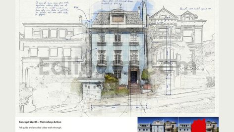 Concept Sketch - Photoshop Action