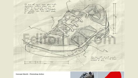 Concept Sketch - Photoshop Action