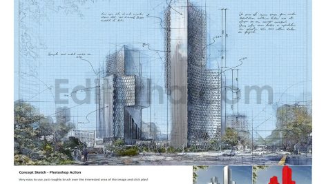 Concept Sketch - Photoshop Action
