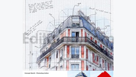 Concept Sketch - Photoshop Action