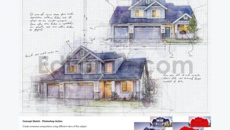 Concept Sketch - Photoshop Action