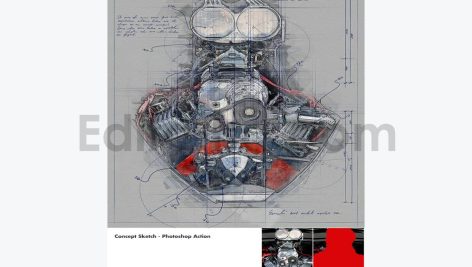 Concept Sketch - Photoshop Action